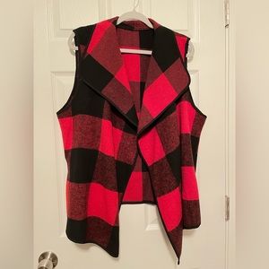 **Plus Size** Flannel Vest